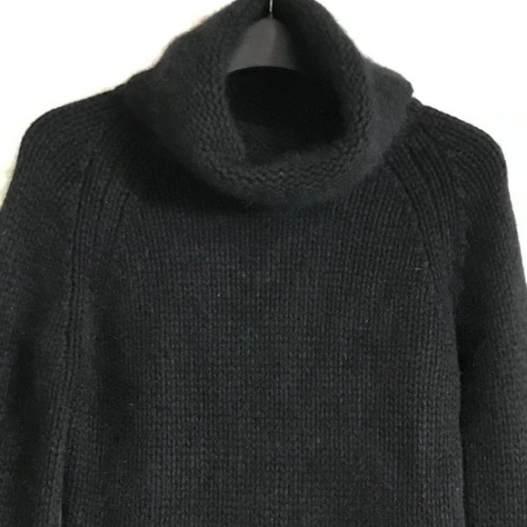 French Connection - Black Angora/Wool Blend Turtleneck - Size Small - Picture 9 of 10